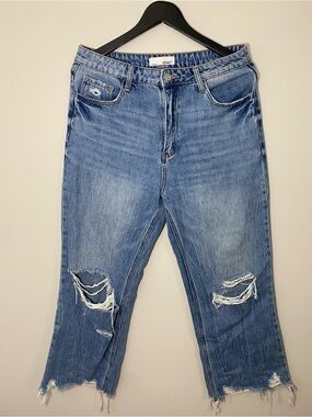 Vervet Distressed Cropped Women's Blue Jeans size 30